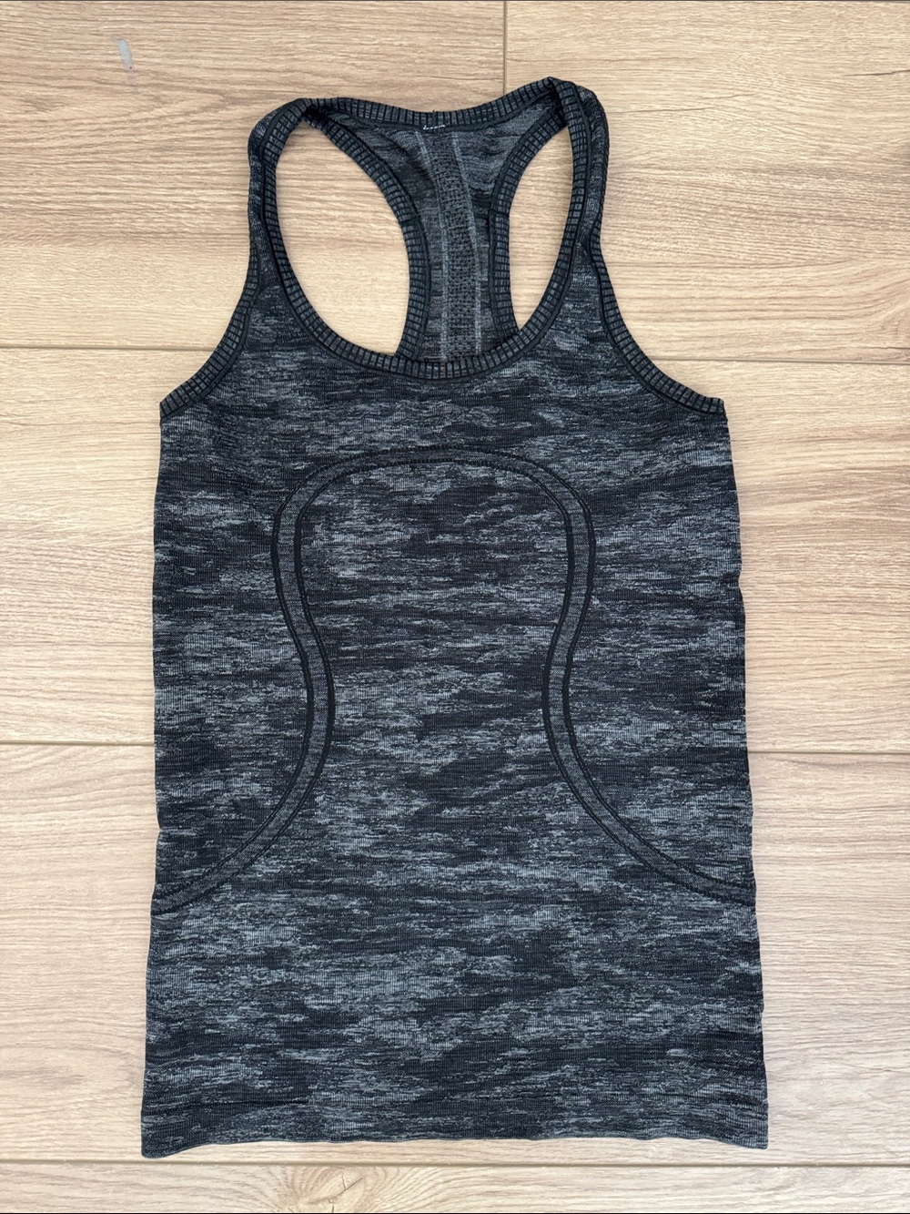 lululemon athletica Black Heather Racerback Tank